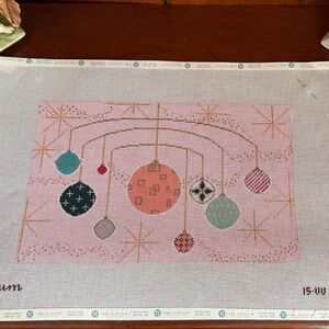 Plum design needlepoint